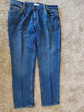 Mens True Craft Men’s Dark Blue Athletic Jeans 40 X 32